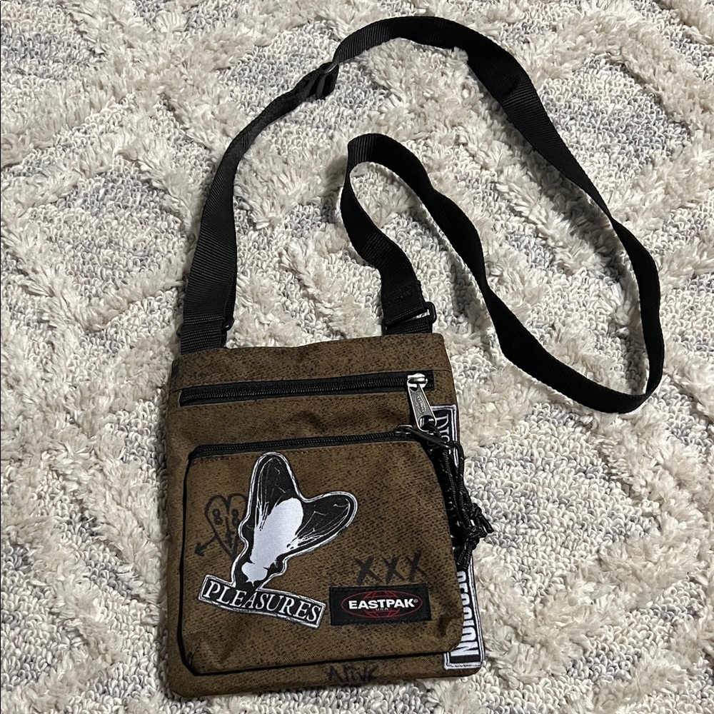 Eastpak Pleasures colab Brown Crossbody Bag